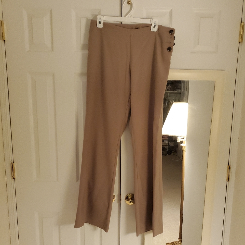 Elevenses | Anthropologie khaki boot cut s…